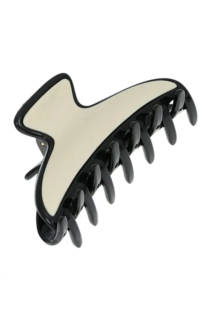 France Luxe - Maybell Clip - Black   Ivory