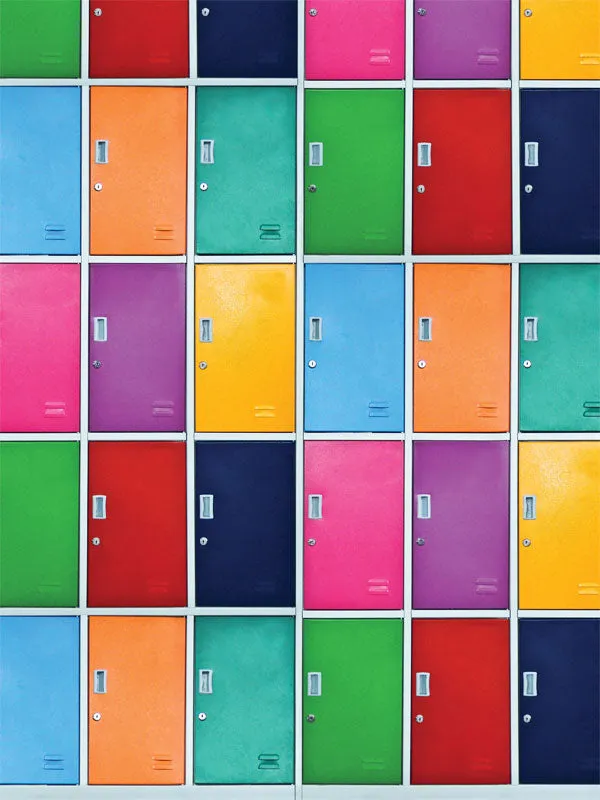 Fun Lockers Printed Photography Backdrop