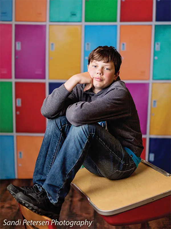 Fun Lockers Printed Photography Backdrop
