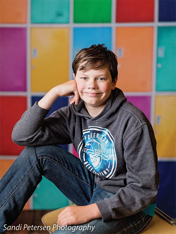 Fun Lockers Printed Photography Backdrop