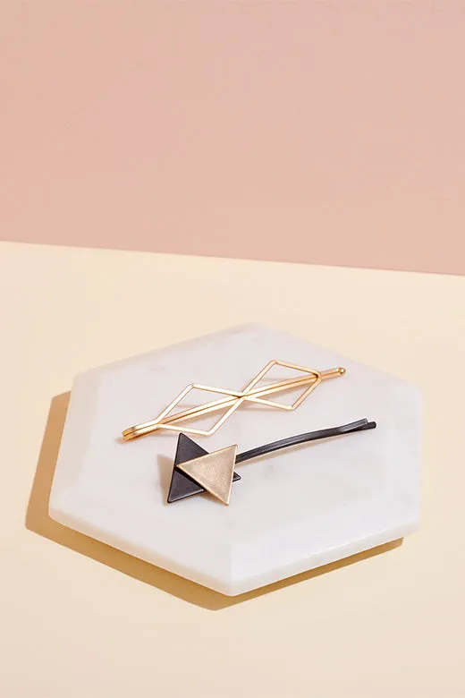 Geometric Bobby Pins Set