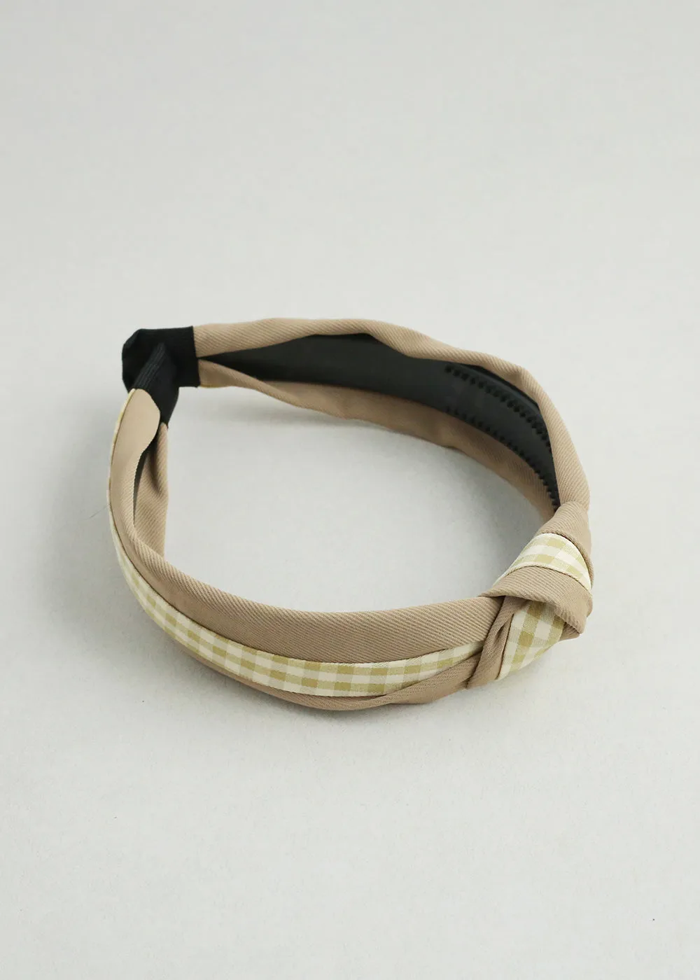 Gingham Knotted Headband