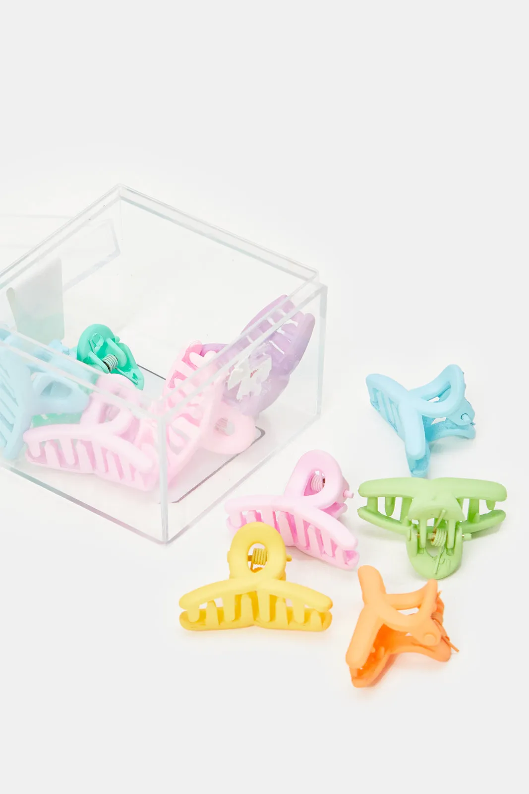 Girls Assorted Solid Hair Clip (10 Piece)