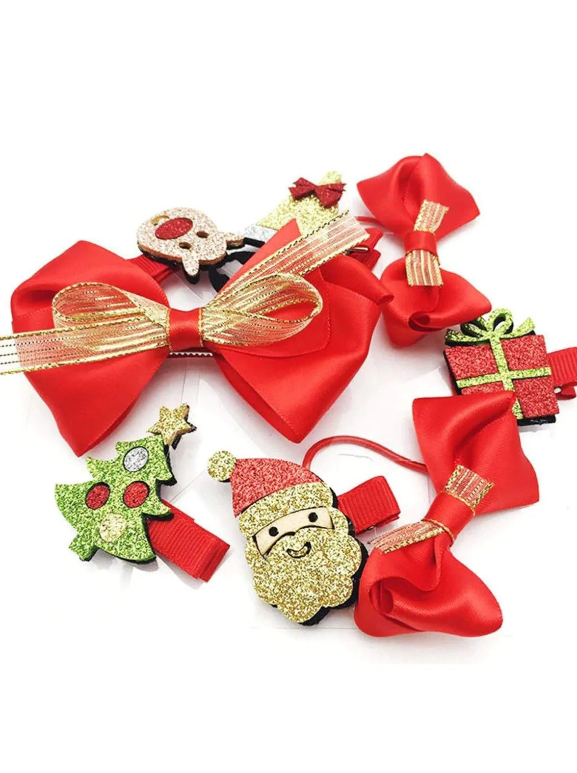 Girls Christmas Hair Clip Assortment