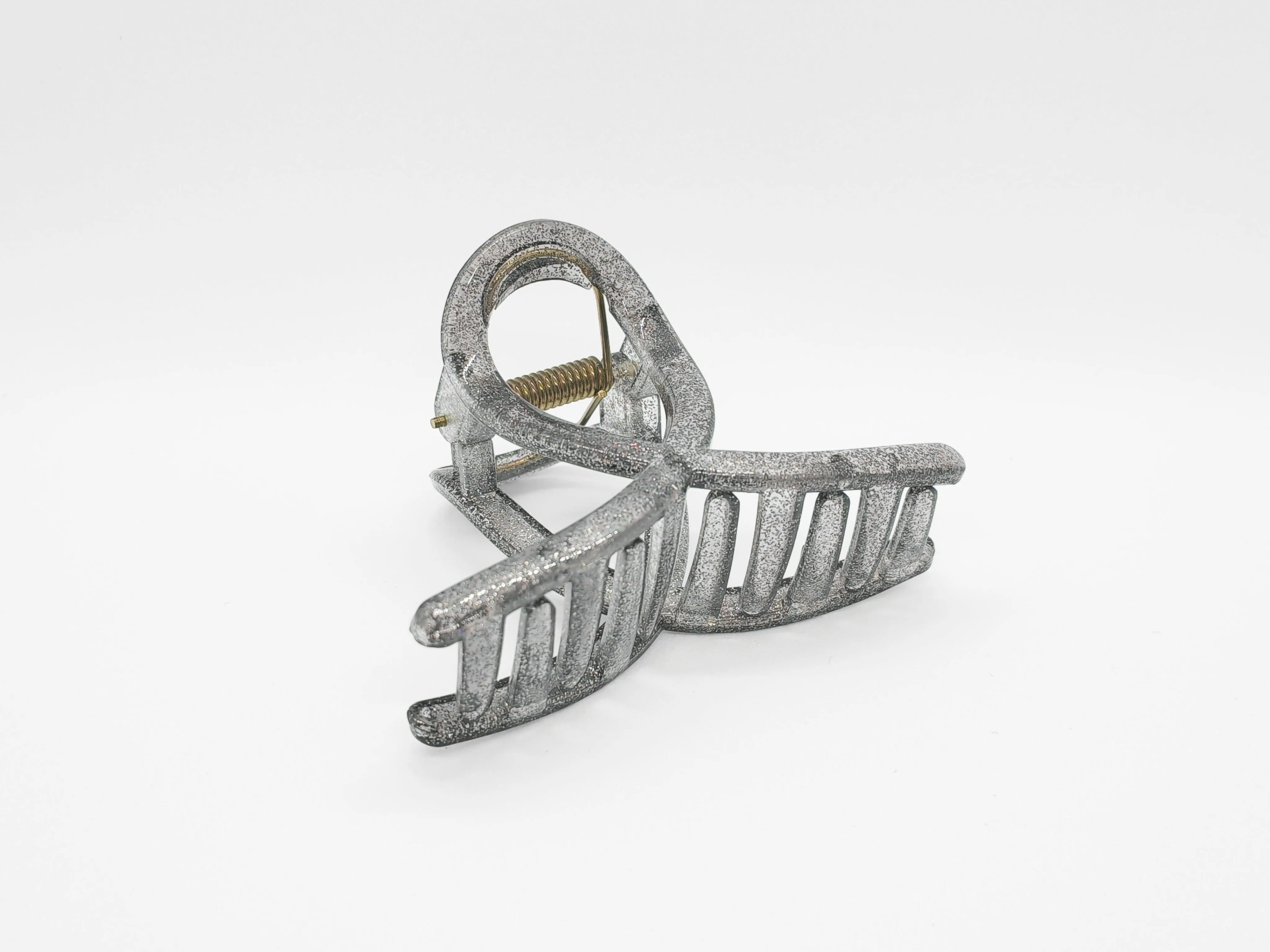 Glimmering Loop Hair Claw Clip