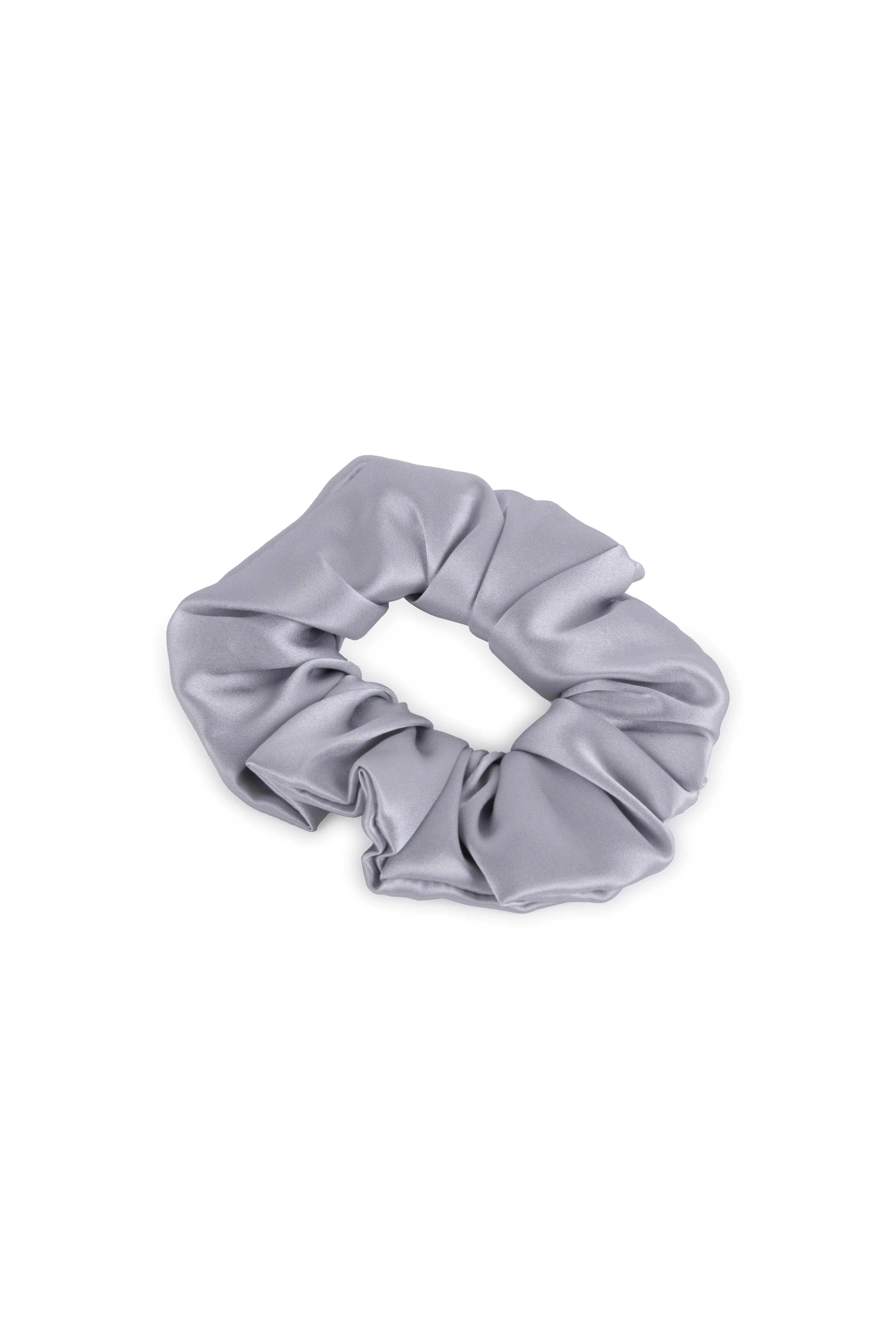 Gray Anabel Pure Silk Hair Scrunchie