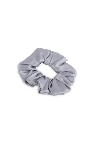 Gray Anabel Pure Silk Hair Scrunchie
