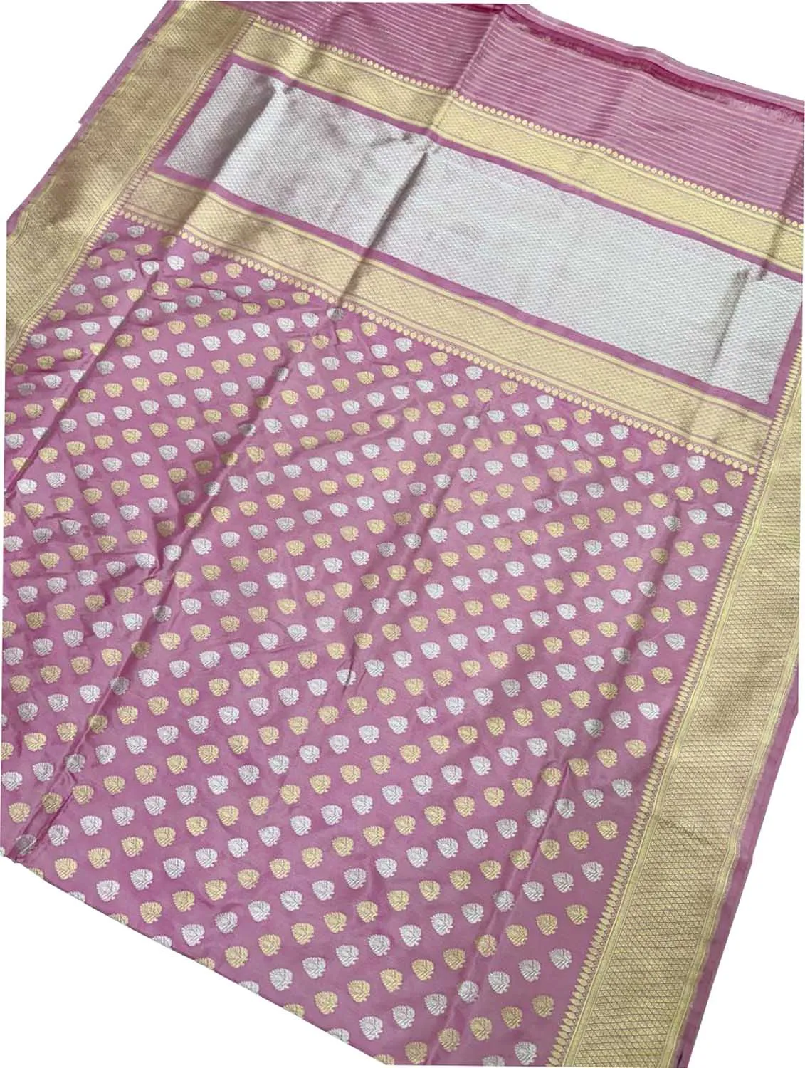 Handloom Banarasi Katan Silk Saree with Sona Roopa Booti