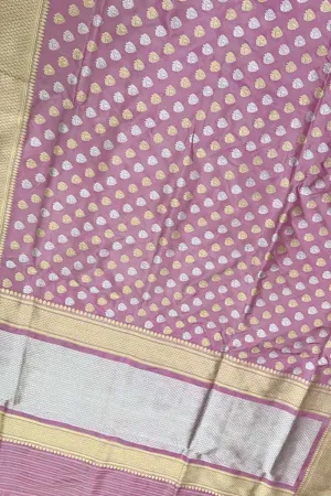 Handloom Banarasi Katan Silk Saree with Sona Roopa Booti