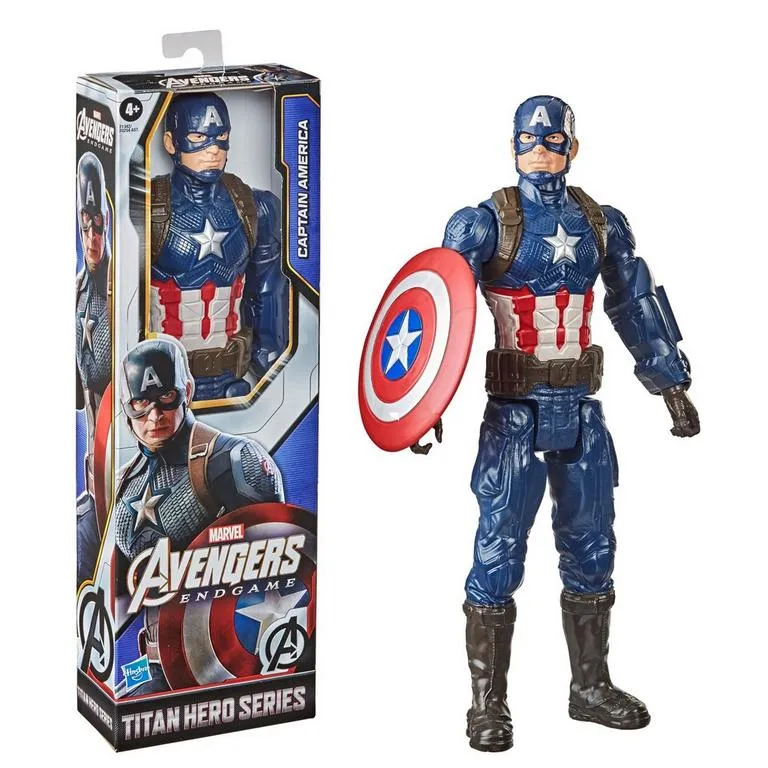 Hasbro Avengers Titan Hero Movie Action Figures Toys, 12" Assorted: Black Panther, Captain America, Iron Man, Captain Marvel and More