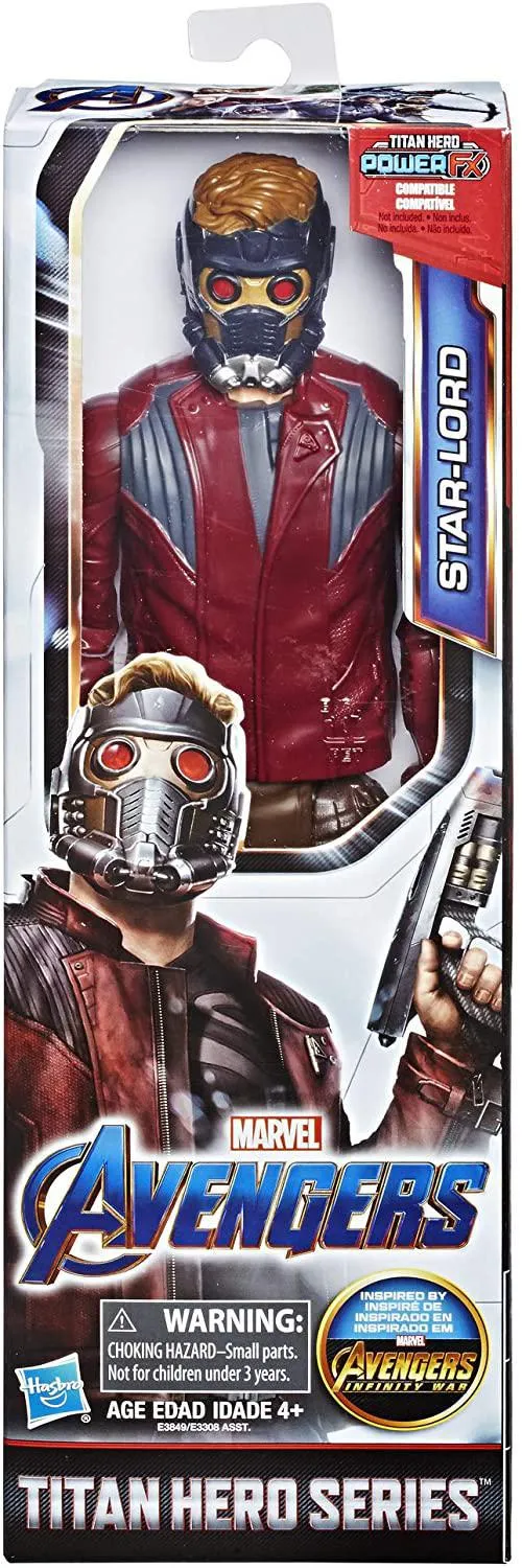 Hasbro Avengers Titan Hero Movie Action Figures Toys, Assorted: Iron Spider, Star-Lord, Valkyrie , Rocket Raccoon and More (12 inches)
