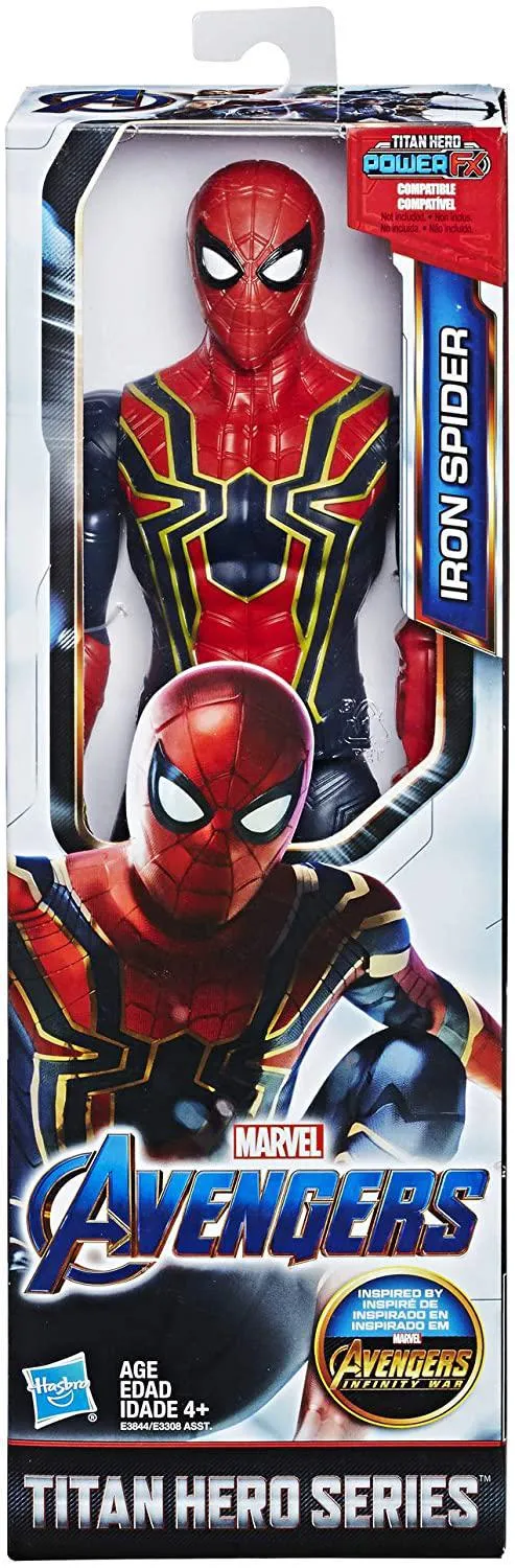 Hasbro Avengers Titan Hero Movie Action Figures Toys, Assorted: Iron Spider, Star-Lord, Valkyrie , Rocket Raccoon and More (12 inches)