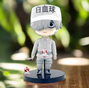 Hataraka Saibou White Blood Cell PVC Action Figures | 10.5 Cms |