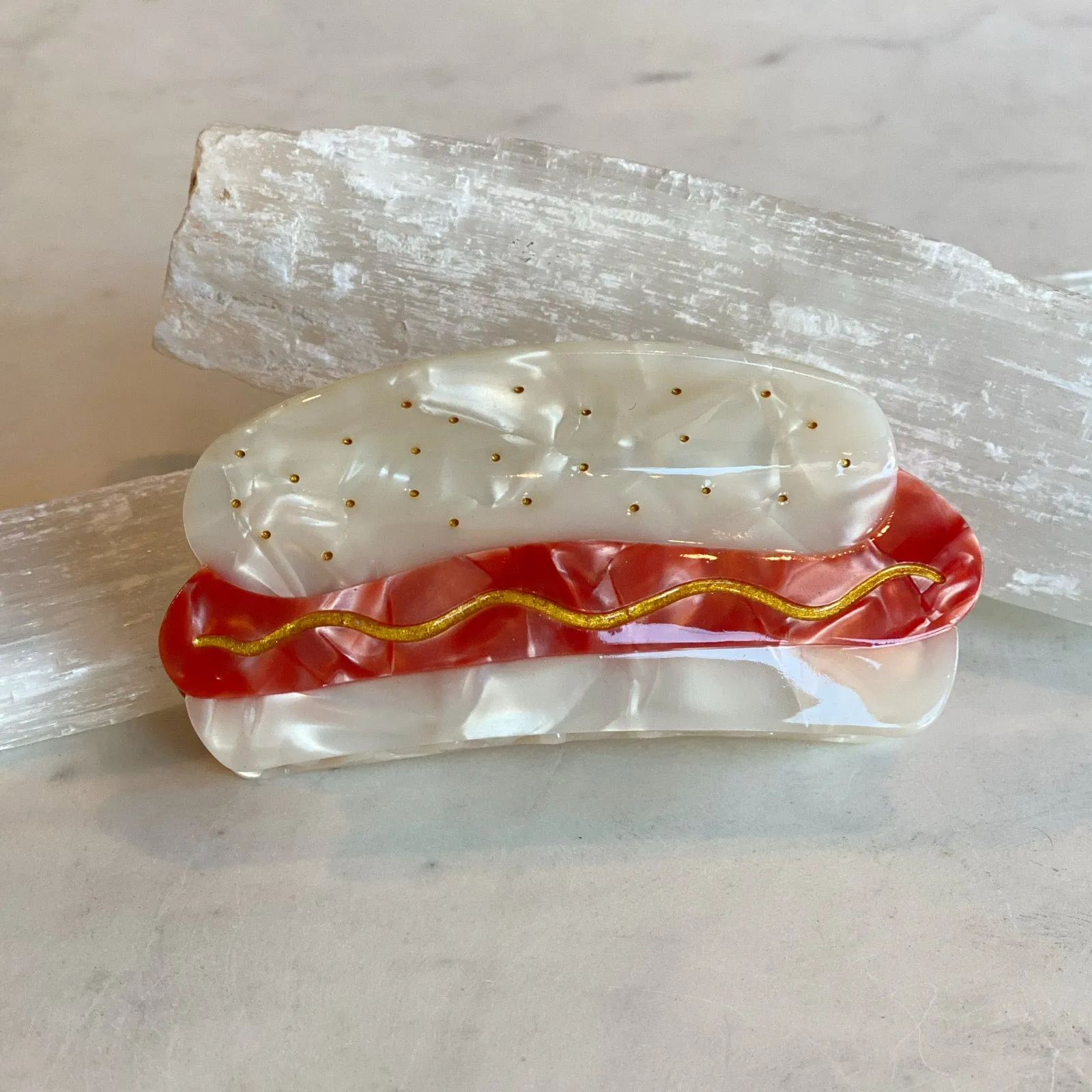 Hot Dog Hair Clip