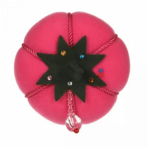 Jumbo Pink Velvet Tomato Pin Cushion