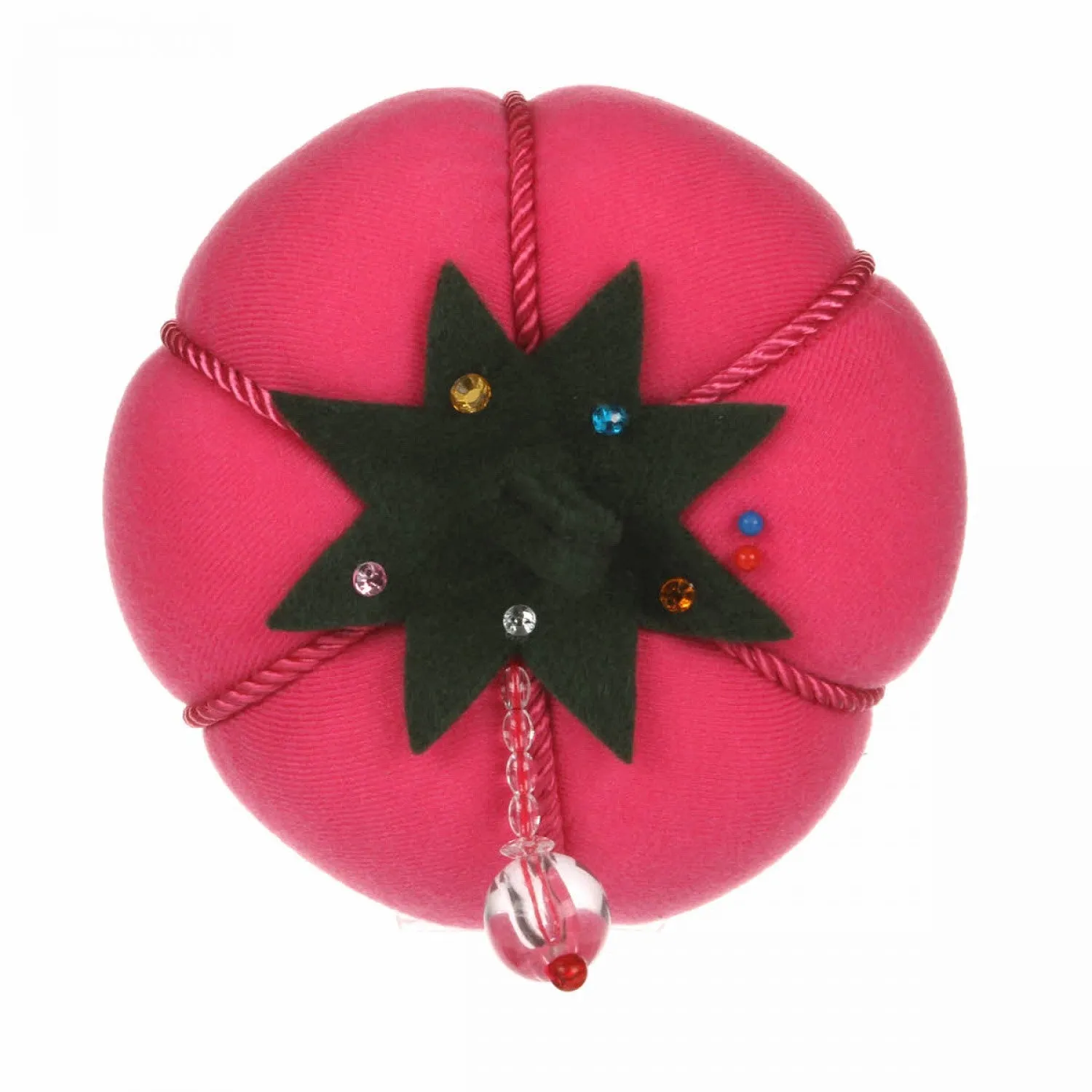 Jumbo Pink Velvet Tomato Pin Cushion
