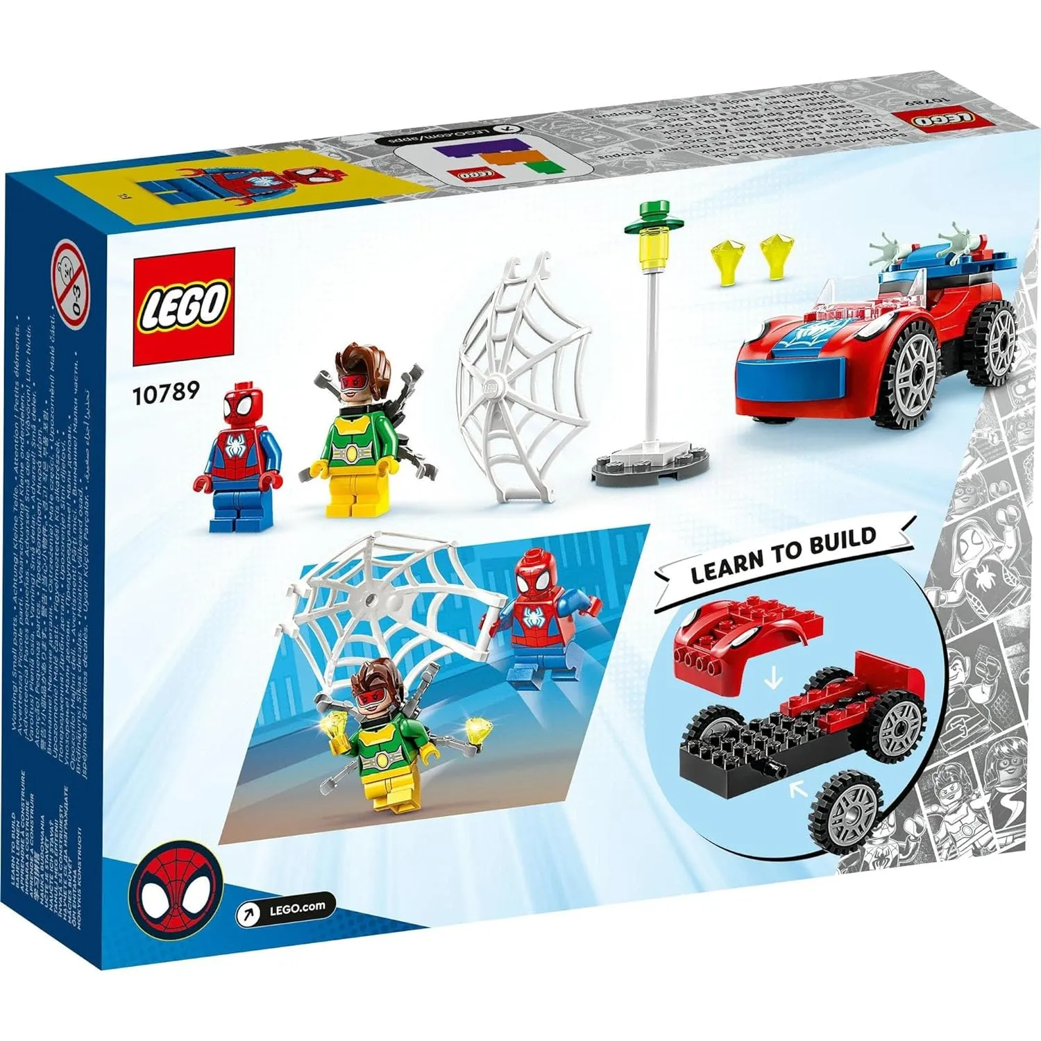 LEGO Marvel Spider-Man's Car and Doc Ock Building Kit for Ages 4 