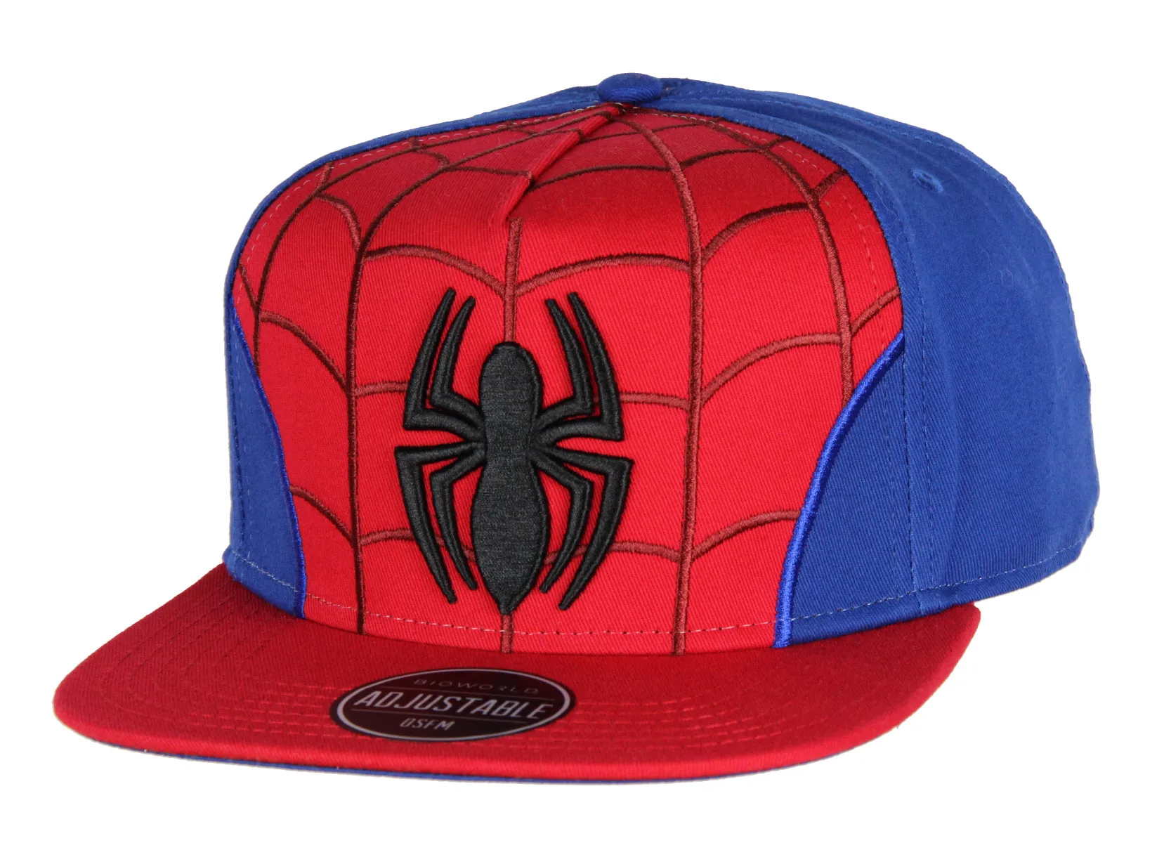 Marvel Comics Spiderman Embroidered Classic Character Costume Snapback Hat