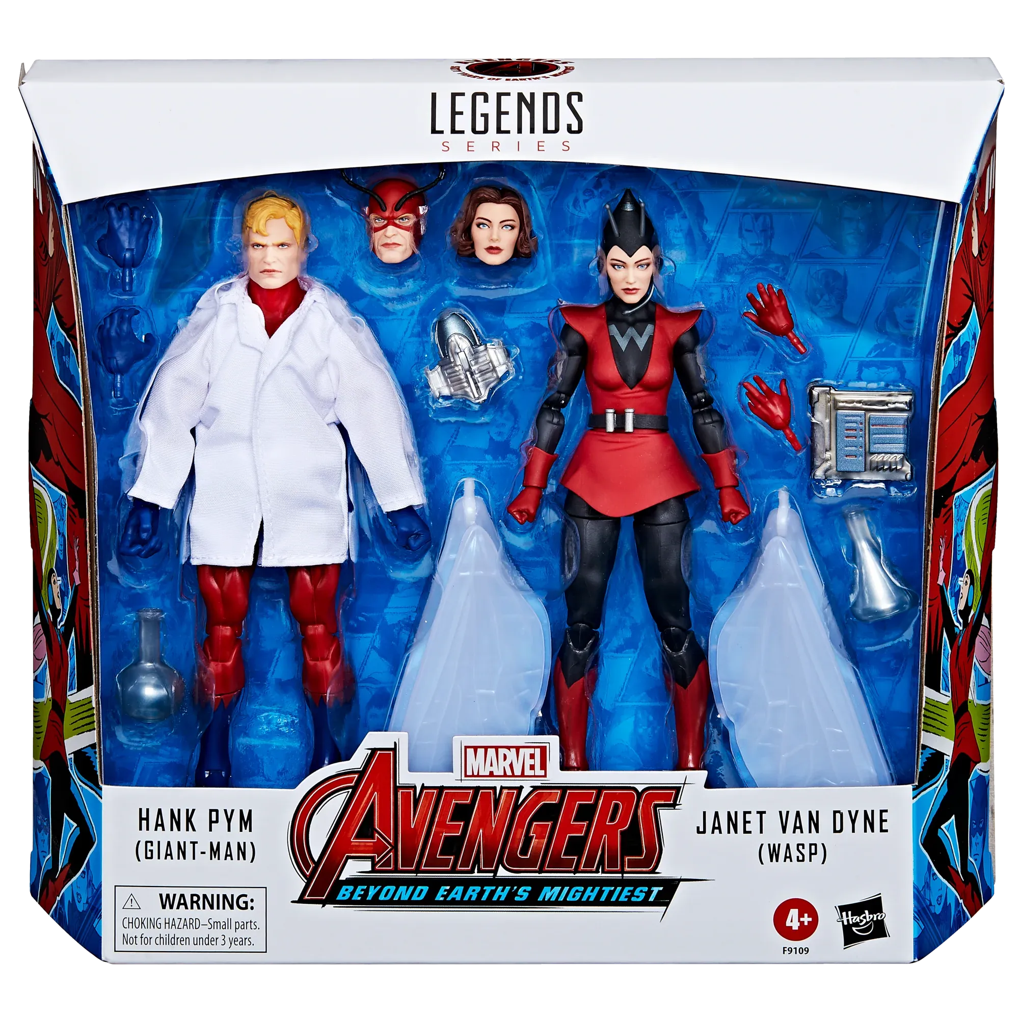 Marvel Legends Hank Pym (Giant-Man) and Janet Van Dyne (Wasp) Two Pack Action Figure
