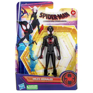 Marvel Spider-Man: Across The Spider-Verse Miles Morales Toy, 6-Inch-Scale Action Figure with Web Accessory, Toys for Kids