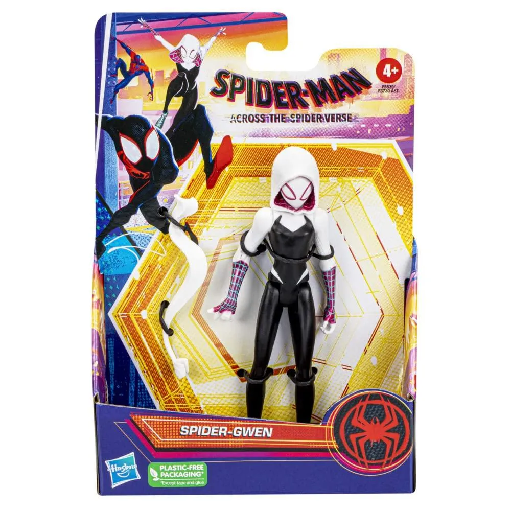Marvel Spider-Man: Across The Spider-Verse Spider-Gwen 6-Inch-Scale Action Figure with Web Accessory Toy