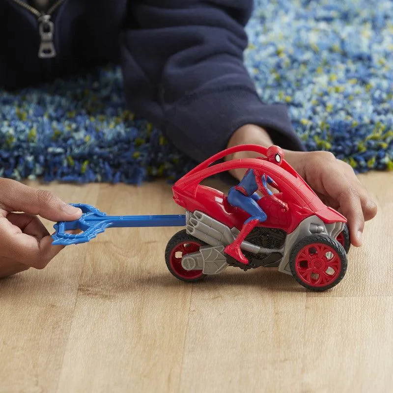 Marvel Spider-Man: Spider-Man Stunt Vehicle 6-Inch-Scale Super Hero Action Figure And Vehicle