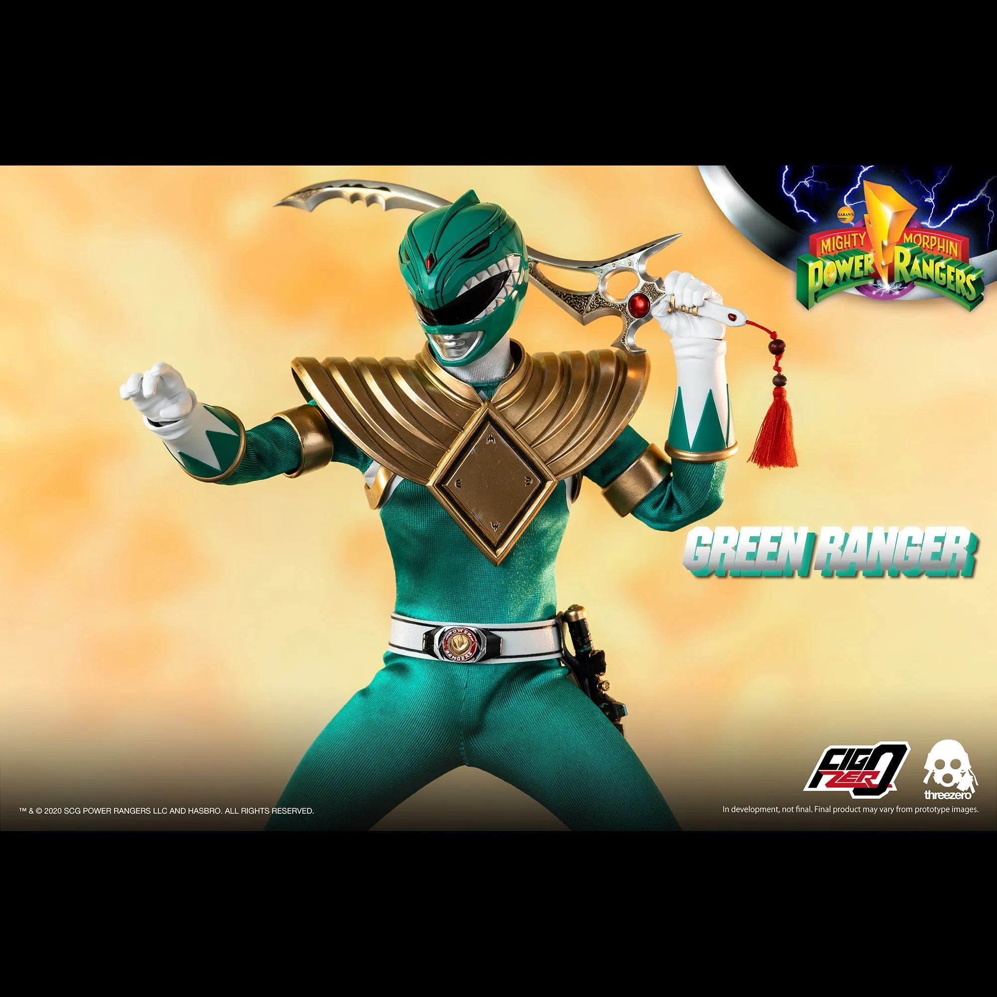 Mighty Morphin Power Rangers Green Ranger Collectible Figure 1/6 Scale By Threezero