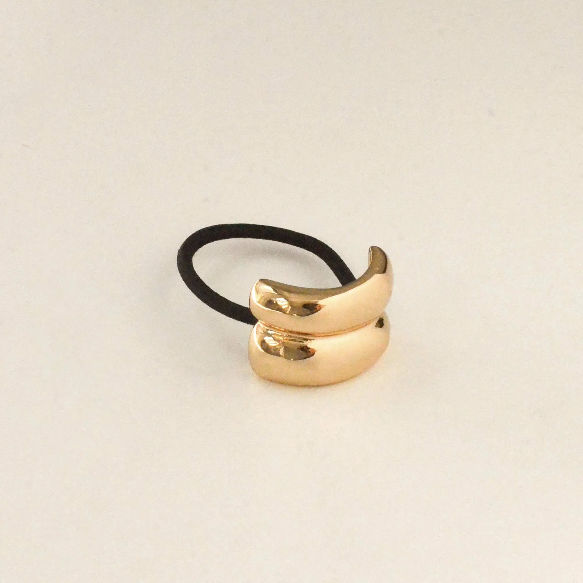 Mini Double Arch Metal Ponytail Hair Tie | Gold or Silvers