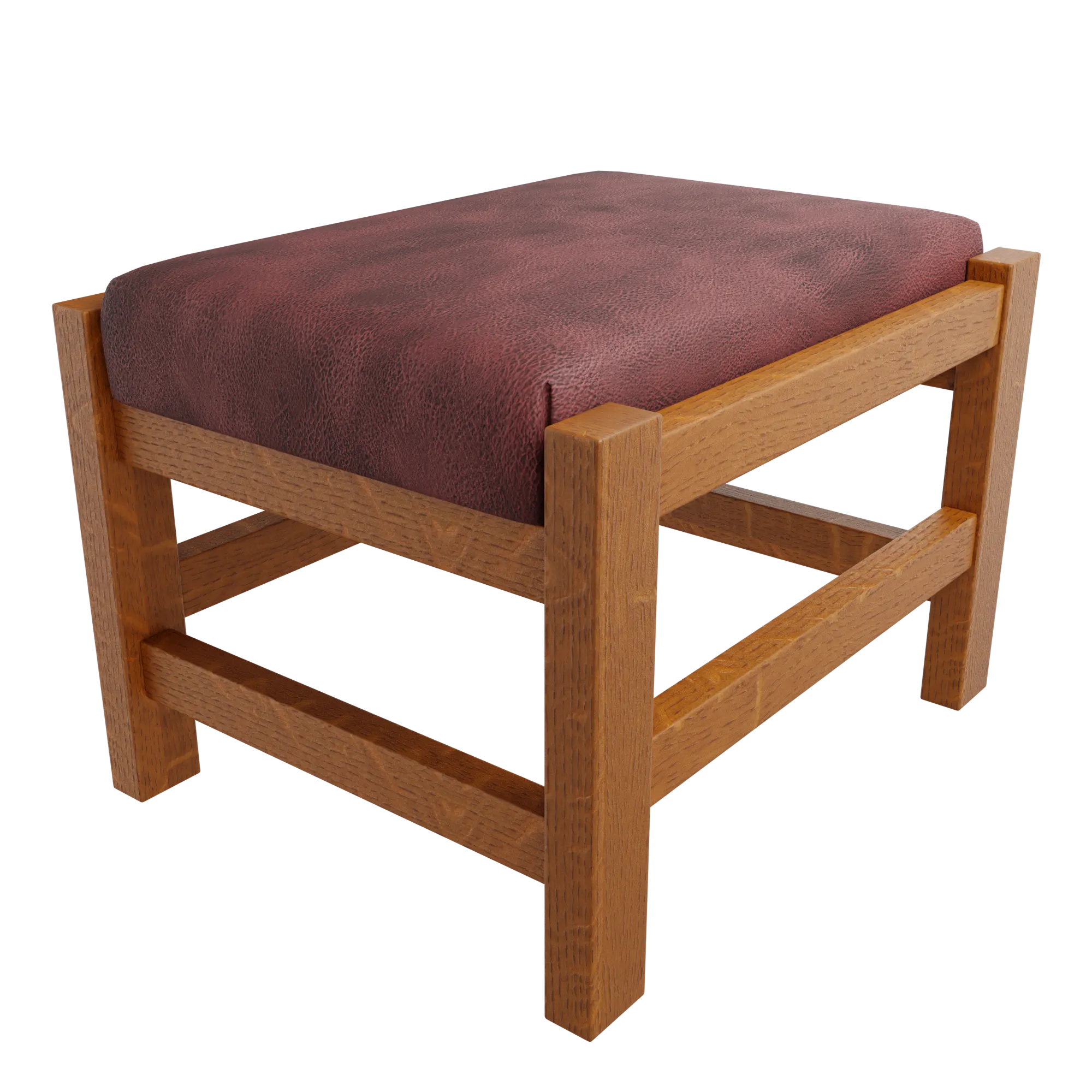 Minimalist Craftsman Ottoman