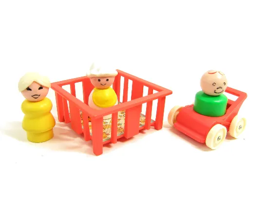 Nursery Set Fisher-Price Little People Play Family Figures and Furniture