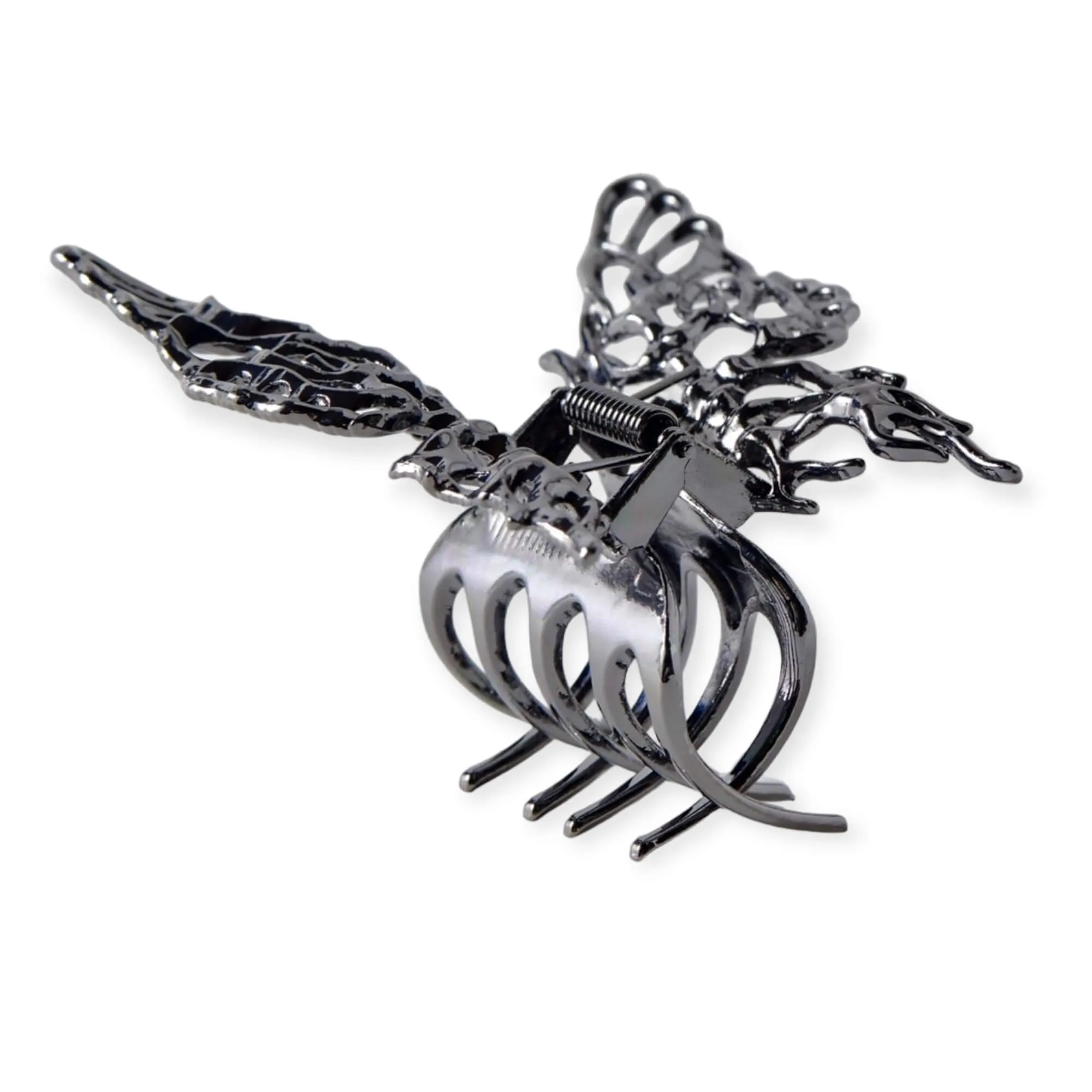 Oversized Black Butterfly Wings Hair Clips