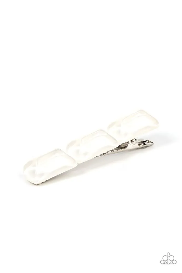 Paparazzi Hair Accessories ~ Gemstone Glimmer - White