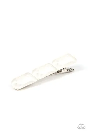 Paparazzi Hair Accessories ~ Gemstone Glimmer - White