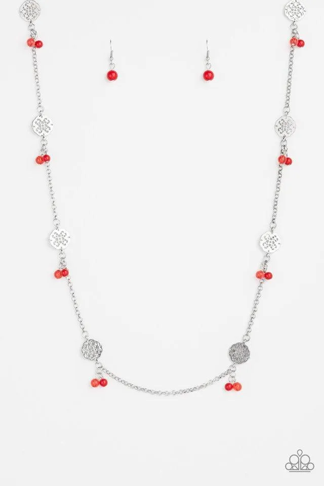 Paparazzi Necklace ~ Color Boost - Red