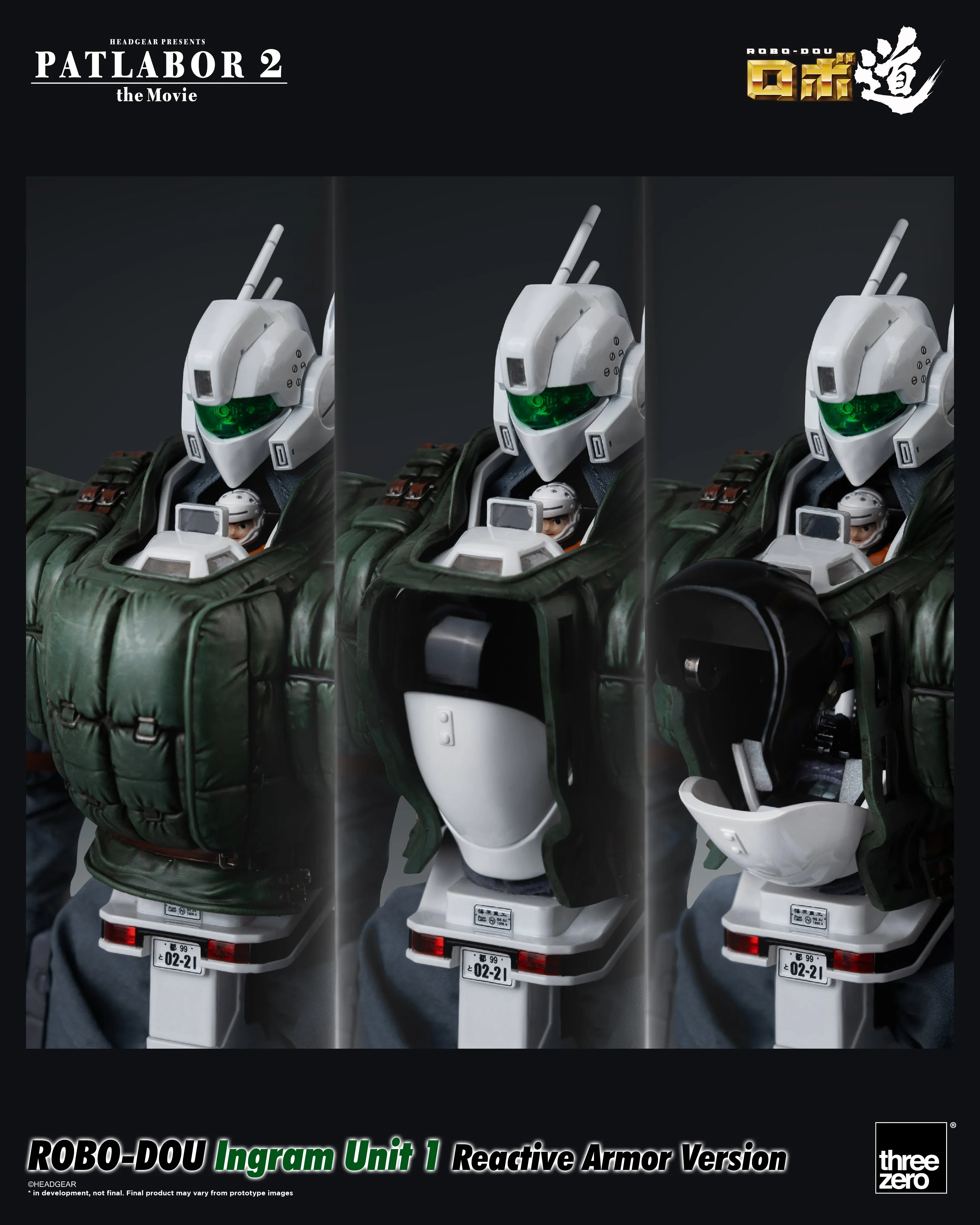 Pre Order Patlabor 2: The Movie - ROBO-DOU Ingram Unit 1 Reactive Armor Version