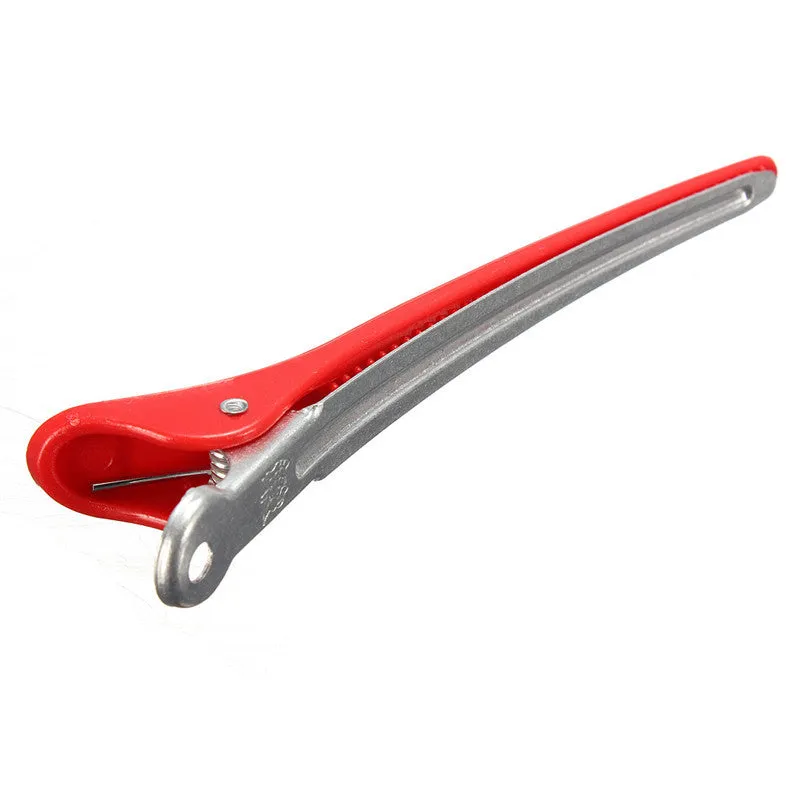Pro 12PCS/Pack Aluminum Metal Professional Hairdressing Salon Section Hair Grip Clips Styling Tools