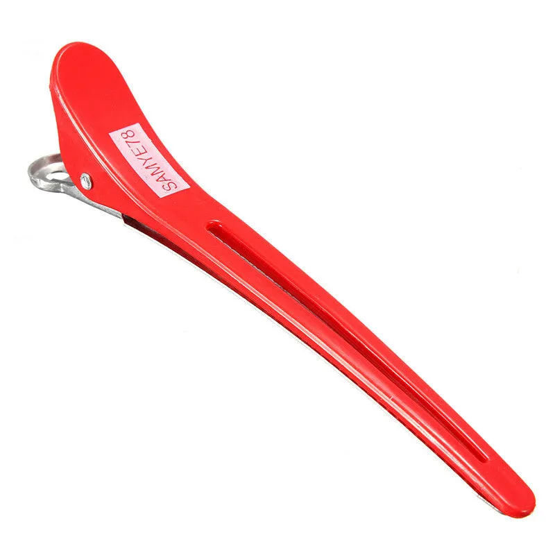 Pro 12PCS/Pack Aluminum Metal Professional Hairdressing Salon Section Hair Grip Clips Styling Tools