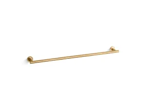 Purist 31.88" Towel Bar in Vibrant Brushed Moderne Brass