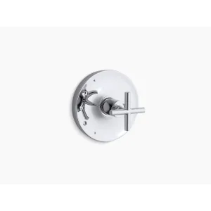 Purist Cross Handle Shower Control Trim in Matte Black