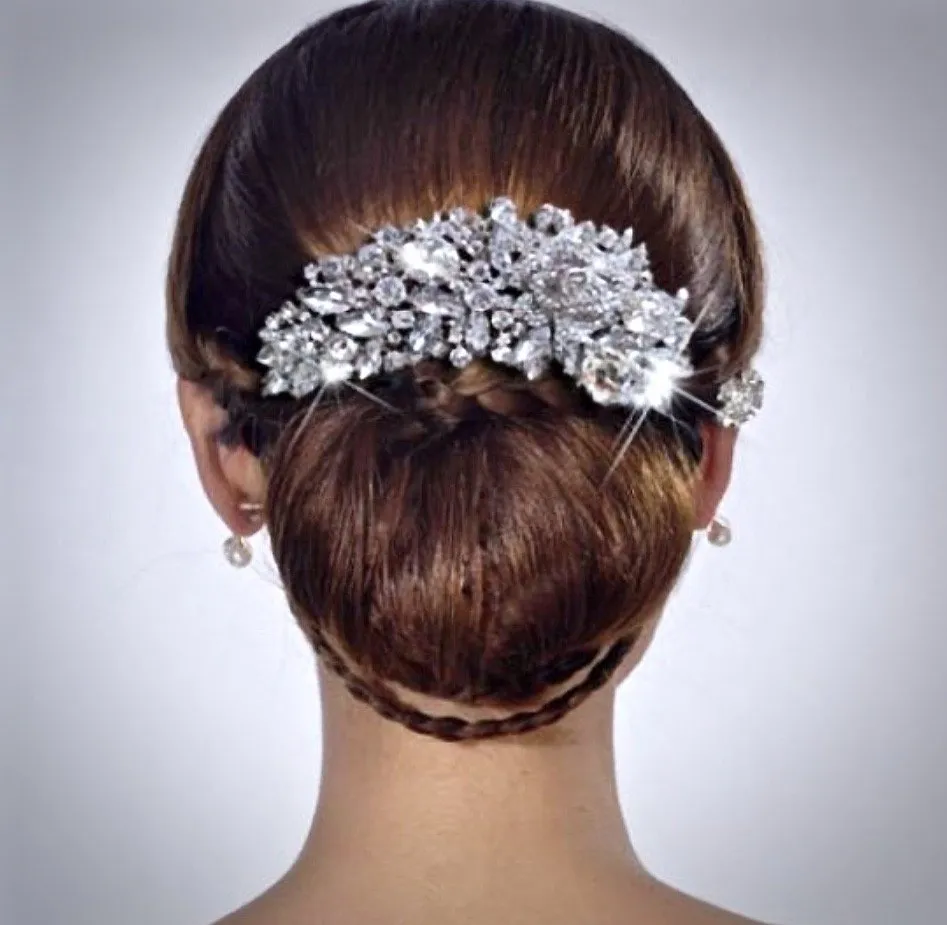 "Dahlia" - Austrian Crystal Bridal Hair Comb