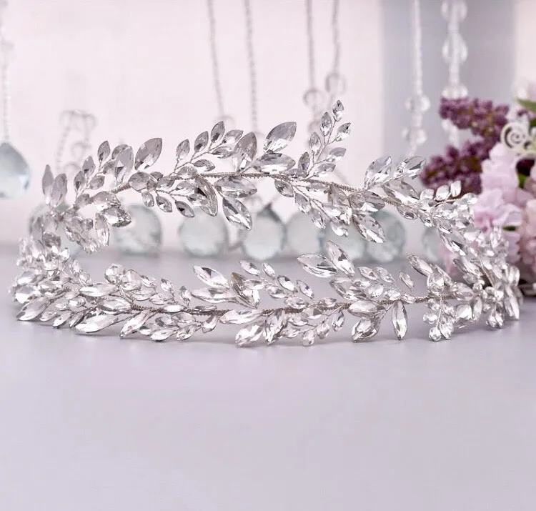 "Monterra" - Silver Crystal Bridal Hair Accessory
