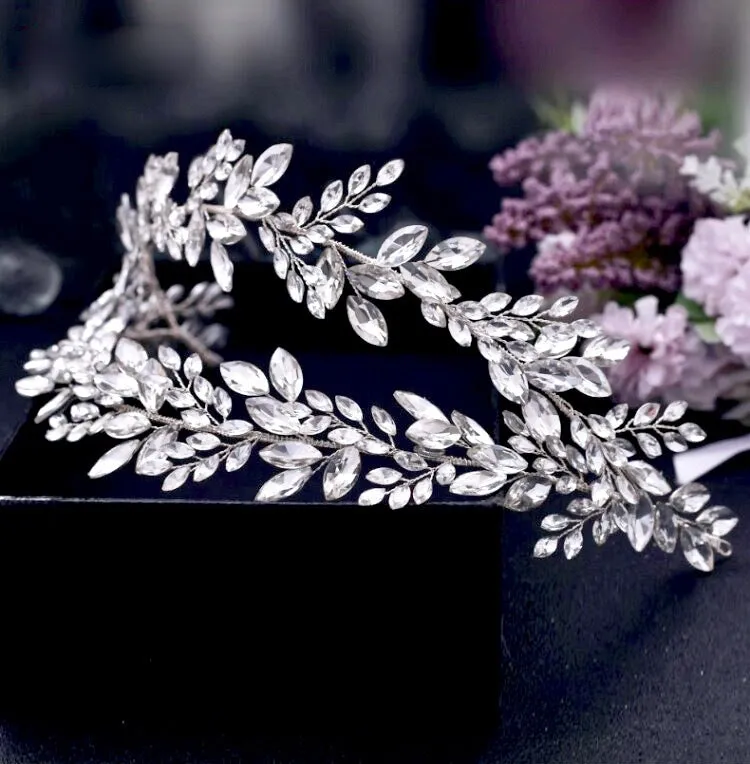 "Monterra" - Silver Crystal Bridal Hair Accessory