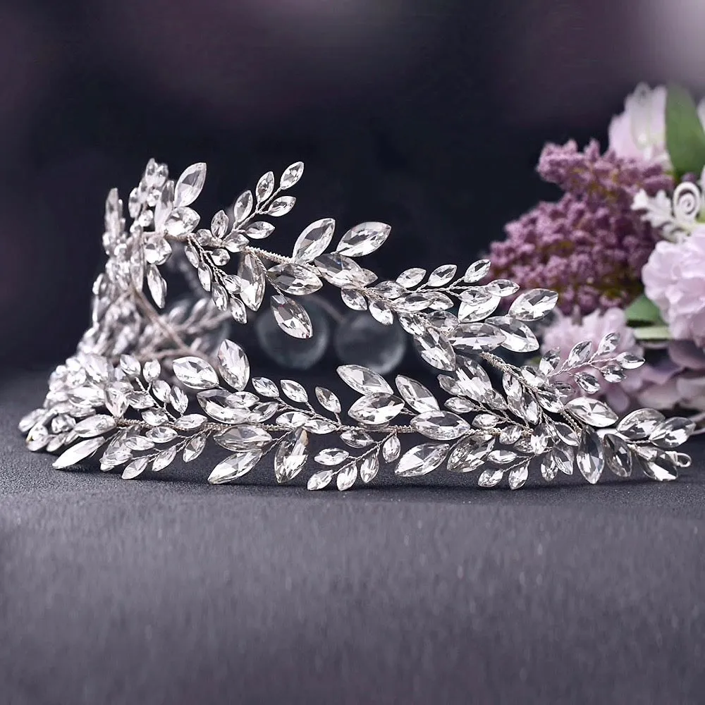 "Monterra" - Silver Crystal Bridal Hair Accessory
