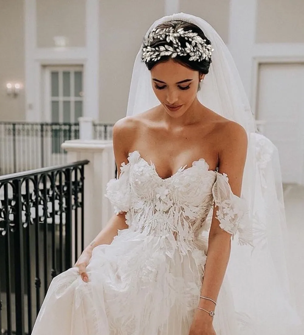 "Monterra" - Silver Crystal Bridal Hair Accessory