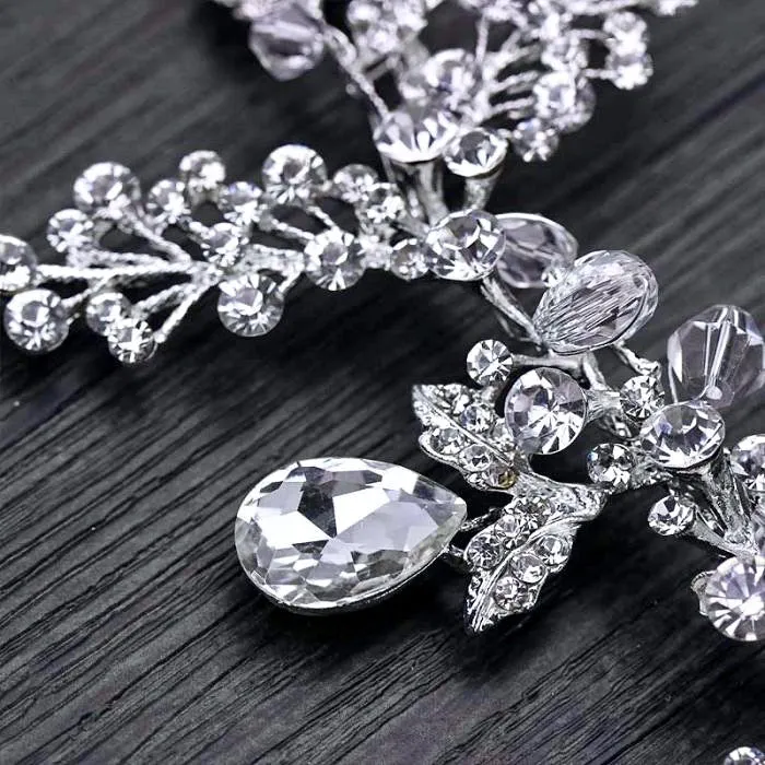 "Stephanie" - Austrian Crystal Bridal Headband / Hair Vine