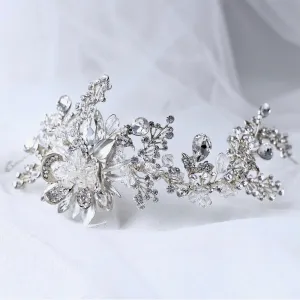 "Stephanie" - Austrian Crystal Bridal Headband / Hair Vine