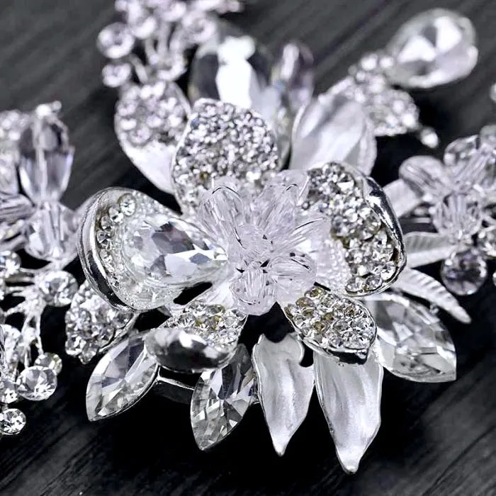 "Stephanie" - Austrian Crystal Bridal Headband / Hair Vine