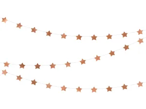 Rose Gold Stars Garland Bunting