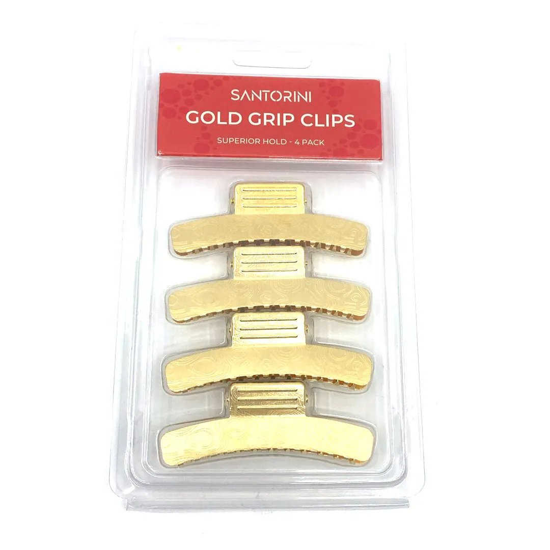 Santorini Grip Clips 4pk Gold