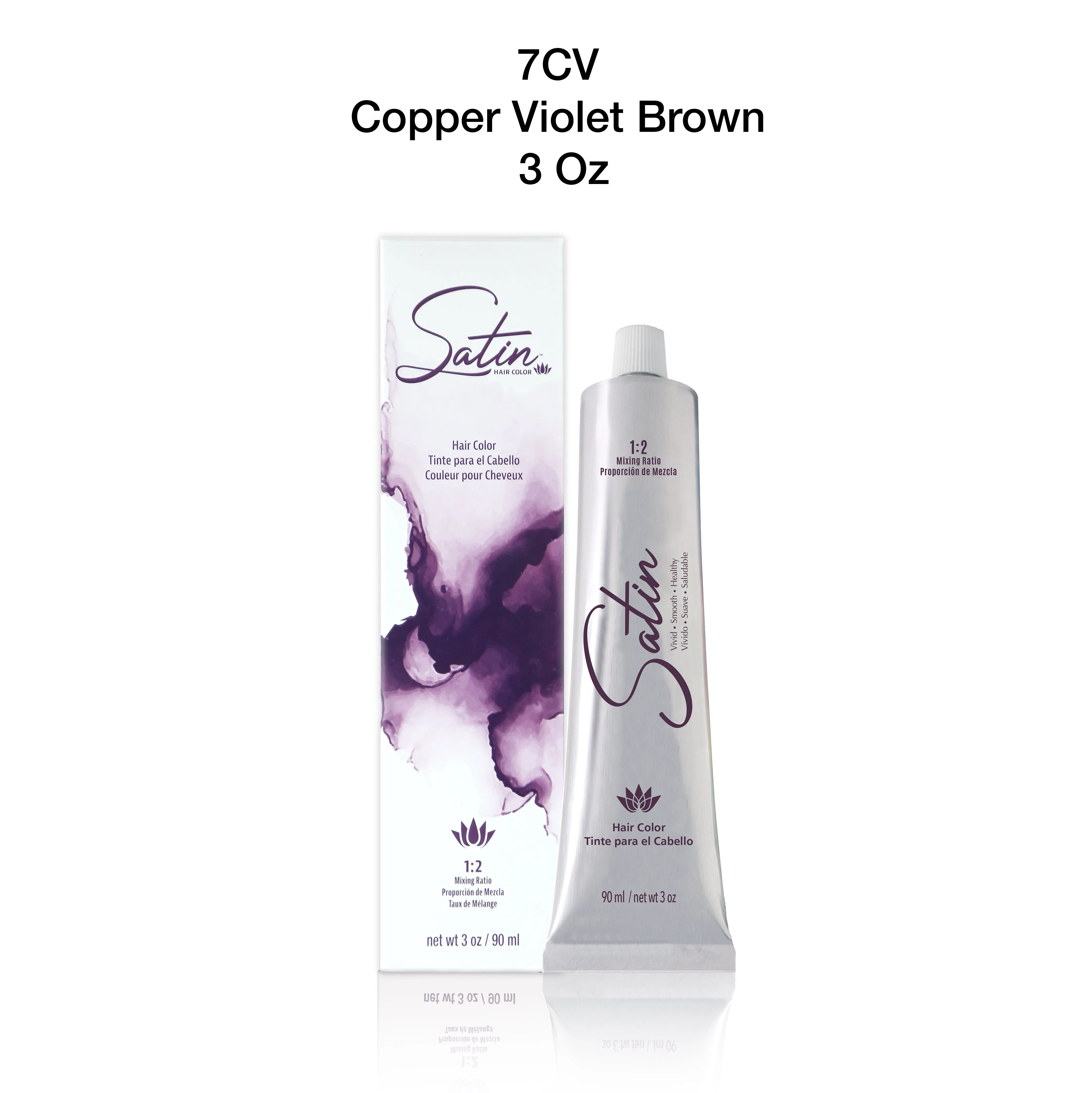 Satin Hair Color Copper Violet Brown (7CV)